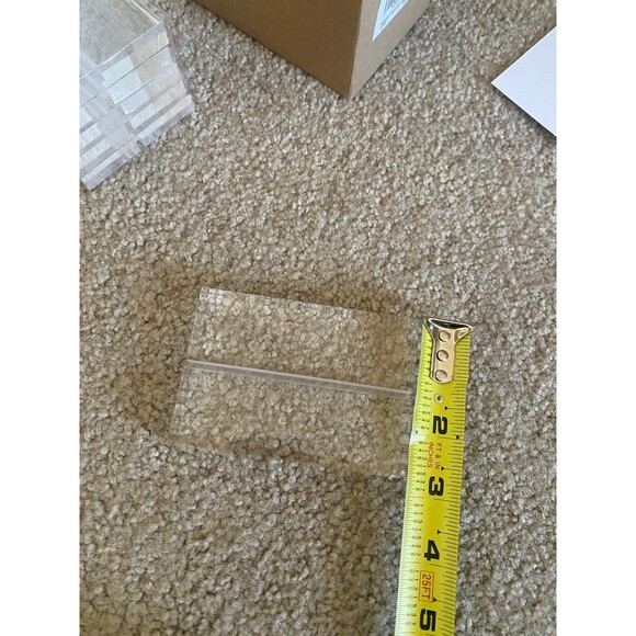 12 pack 4" Clear Acrylic Stand - 3mm Slot Wedding Sign Holders NIB - Picture 9 of 12